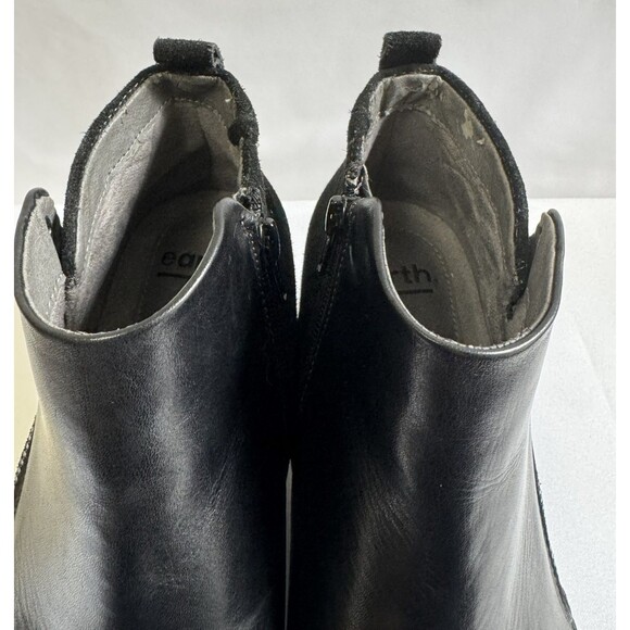 Earth Women’s Conway Maple Black Leather Multi-Zip Ankle Boots Sz 9M - Picture 8 of 12